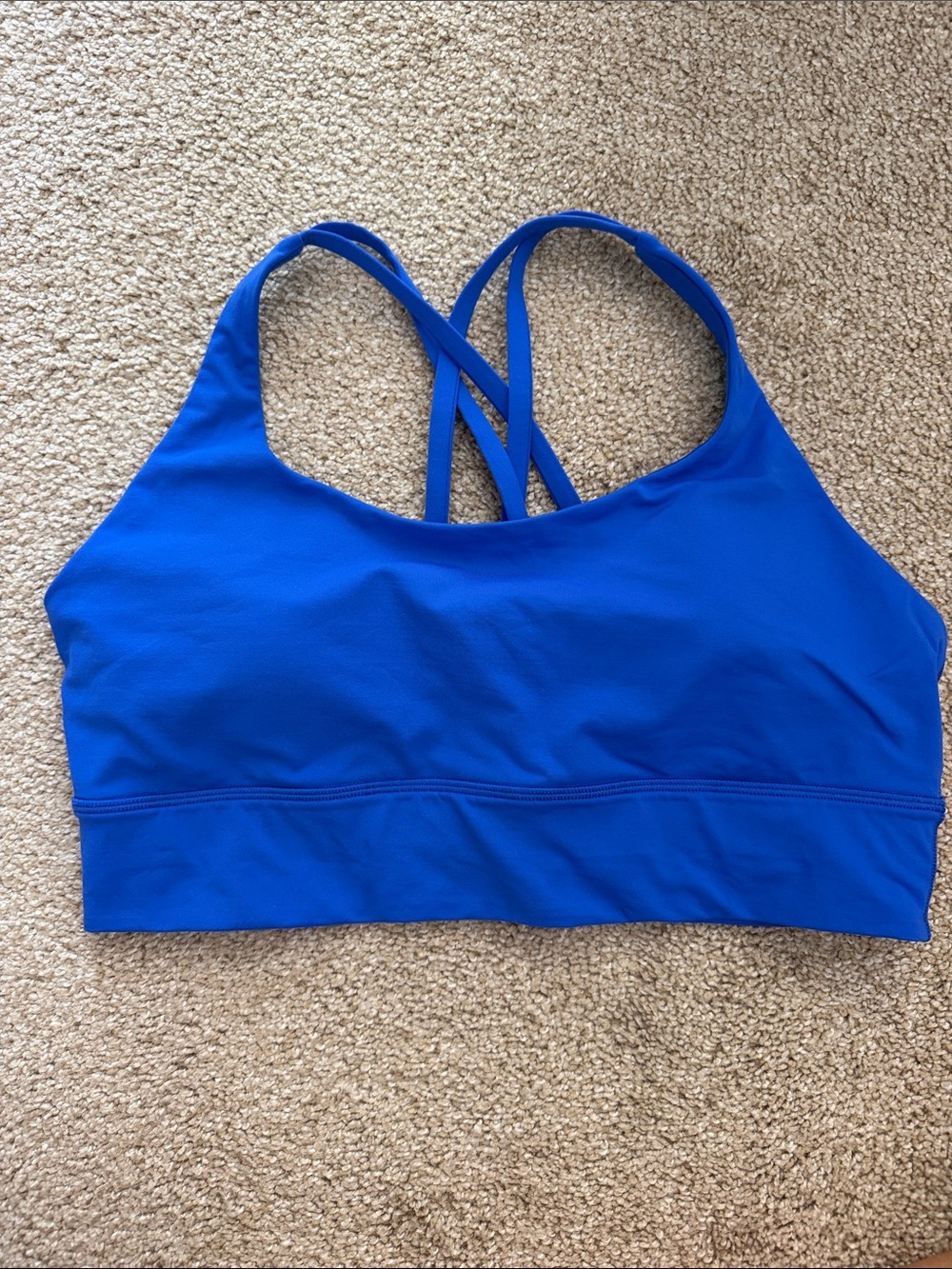 Lululemon Energy Longline Bra Blue Size 12